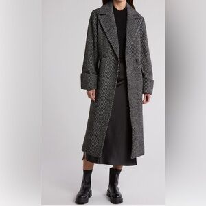 NVLT Anthropologie Women's  Herringbone Coat NWT